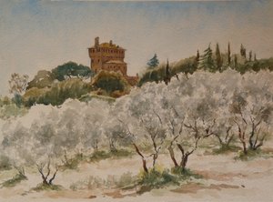 Pal Massaini, near Pienza by Wilson Clive