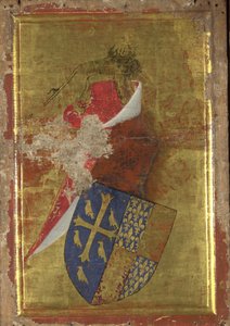 The Coat of Arms of Richard II of England (The Outside Panel of the Wilton Diptych) by Wilton Master