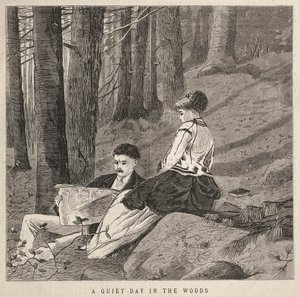 A Quiet Day in the Woods by Winslow Homer