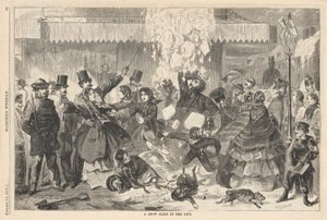 A Snow Slide in the City, from Harper by Winslow Homer