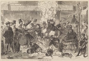 A Snow Slide in the City by Winslow Homer