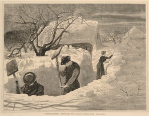 A Winter Morning--Shovelling Out by Winslow Homer