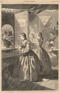 Any Thing for Me, If You Please?-- Post Office of the Brooklyn Fair in Aid of the Sanitary Commission, from Harper