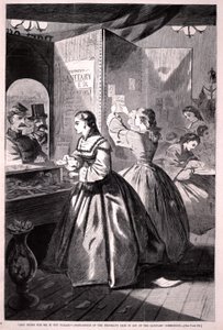 "Anything for me, if you please?"--Post-office of the Brooklyn Fair, from Harper