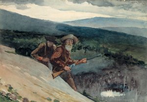 Bear Hunting, Prospect Rock by Winslow Homer