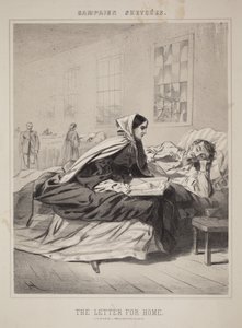 Campaign Sketches: The Letter for Home by Winslow Homer