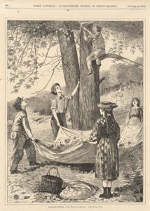 Chestnutting, from Every Saturday, October 29, 1870