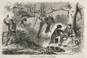 Christmas - Gathering Evergreens, 1858 by Winslow Homer