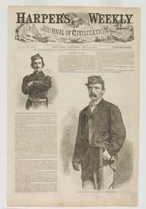 Colonel Wilson and Colonel Ellsworth of the Fire Zouaves by Winslow Homer