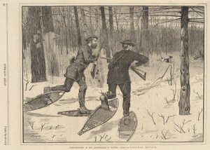 Deer-Stalking in the Adirondacks in Winter, from Every Saturday, January 21, 1871 by Winslow Homer