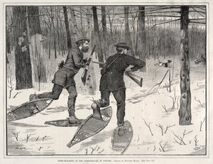 Deer Stalking in the Adirondacks in Winter by Winslow Homer