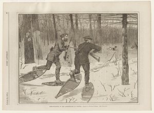Deer Stalking in the Adirondacks in Winter by Winslow Homer