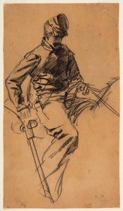 Cavalry Soldier on Horseback, 1863