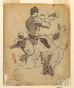 Mounted Bugler, 1862 by Winslow Homer