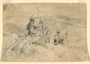 Study for "Artists Sketching in the White Mountains" and "The Artist in the Country", 1868 by Winslow Homer