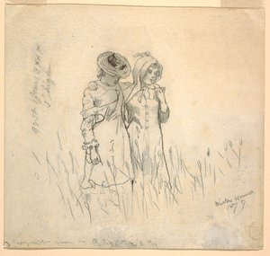 Two Girls in a Field, 1879