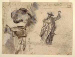 Two Studies of a Sailor with Raised Arm (Studies for The Lookout-All