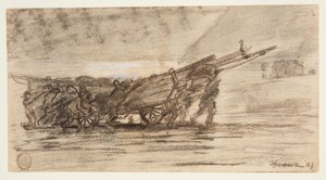 Fishermen Beaching a Boat, Cullercoats, England