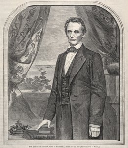 Hon. Abraham Lincoln, Born in Kentucky, February 12, 1809 by Winslow Homer