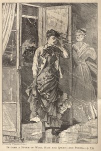 In Came a Storm of Wind, Rain and Spray - and Portia by Winslow Homer