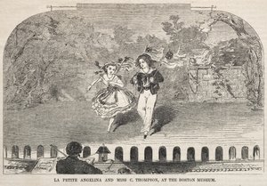 La Petite Angelina and Miss C. Thompson, at the Boston Museum by Winslow Homer