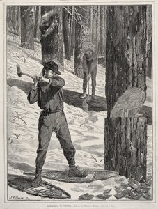 Lumbering in Winter by Winslow Homer