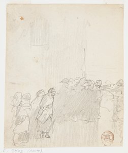 Men and Women Looking Out to Sea, Cullercoats, England by Winslow Homer