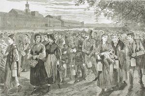 New England Factory Life - "Bell-Time" by Winslow Homer