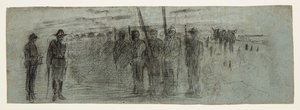 Officer and Aide Inspecting a Squadron by Winslow Homer