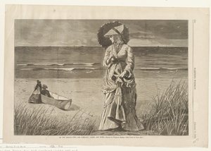 On the Beach - Two are Company, Three are None by Winslow Homer