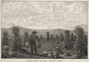 Pumpkins Among the Corn by Winslow Homer
