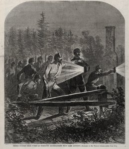 Rebels Outside Their Works at Yorktown Reconnoitering with Dark Lanterns by Winslow Homer