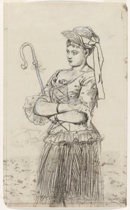 Shepherdess by Winslow Homer