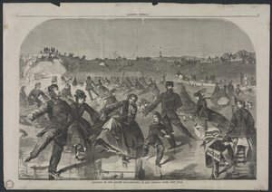 Skating on the Ladies Skating Pond in Central Park, New York by Winslow Homer