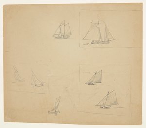 Sketches of Sailing Craft by Winslow Homer
