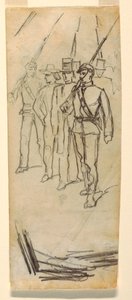 Soldiers Escorting Civilians by Winslow Homer