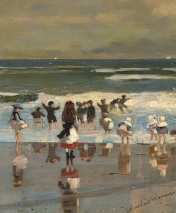 Beach Scene. Around 1869