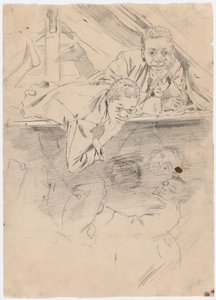Study for "Army Boots" (verso) by Winslow Homer