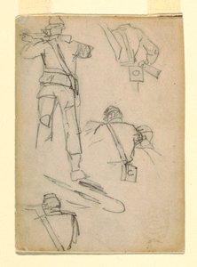 Study of Soldiers Taking Aim by Winslow Homer