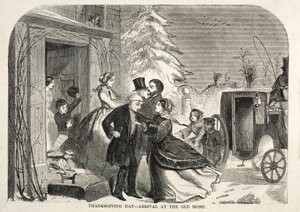 Thanksgiving Day - Arrival at the Old Home by Winslow Homer