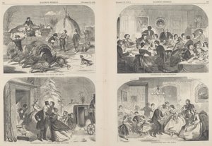 Thanksgiving Day - Ways and Means [upper left] by Winslow Homer