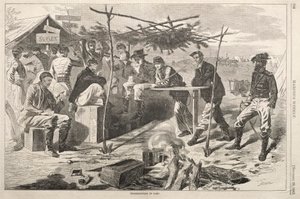 Thanksgiving in Camp, 1862 by Winslow Homer