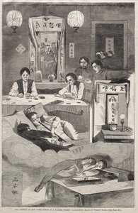 The Chinese in New York - Scene in a Baxter Street Club-House by Winslow Homer