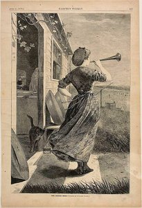 The Dinner Horn by Winslow Homer