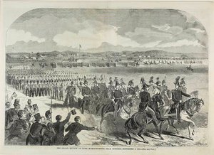 The Grand Review at Camp Massachusetts, Near Concord by Winslow Homer
