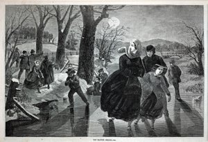 The Skating Season--1862 by Winslow Homer