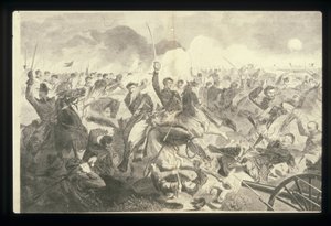 The War For The Union 1862 - A Cavalry Charge by Winslow Homer