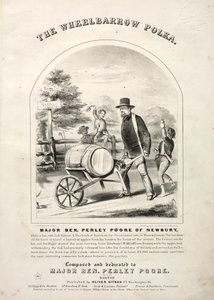The Wheelbarrow Polka - Sheet Music Cover by Winslow Homer