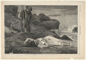 The Wreck of the "Atlantic" -- Cast Up by the Sea, from Harper