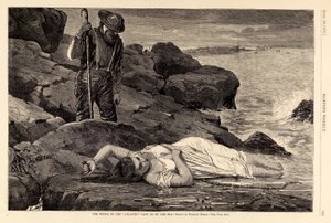 The Wreck on the "Atlantic"--Cast up by the Sea, from Harper